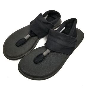 Sanuk Women's Yoga Sling 2 Sandals Black Size 5